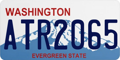 WA license plate ATR2065