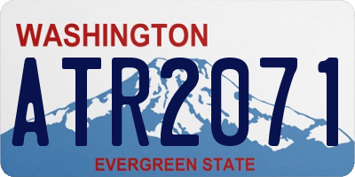 WA license plate ATR2071