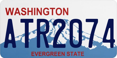 WA license plate ATR2074