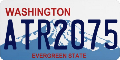 WA license plate ATR2075