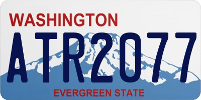 WA license plate ATR2077