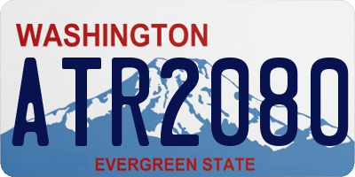 WA license plate ATR2080