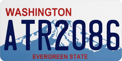 WA license plate ATR2086