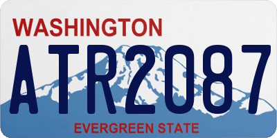 WA license plate ATR2087