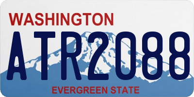 WA license plate ATR2088