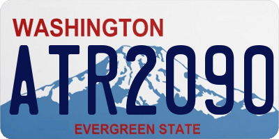 WA license plate ATR2090