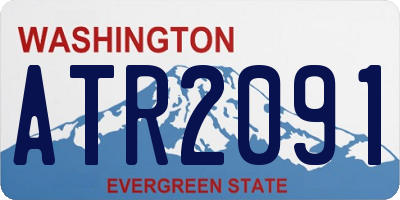 WA license plate ATR2091
