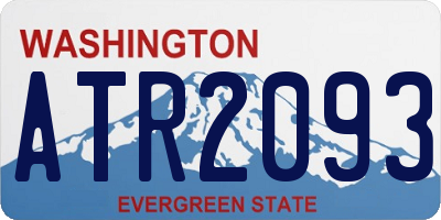 WA license plate ATR2093