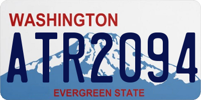 WA license plate ATR2094