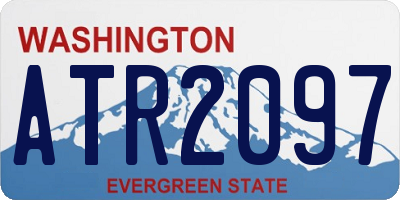 WA license plate ATR2097