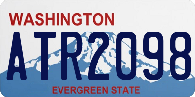 WA license plate ATR2098