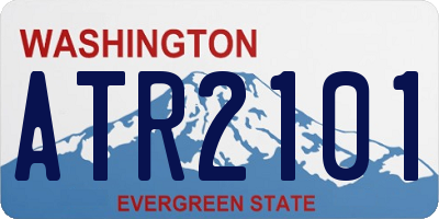 WA license plate ATR2101