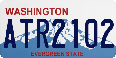 WA license plate ATR2102