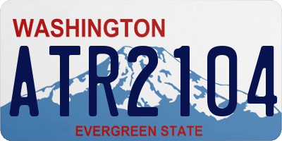 WA license plate ATR2104