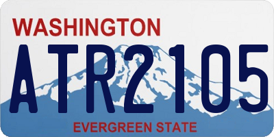 WA license plate ATR2105