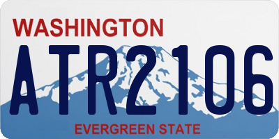 WA license plate ATR2106