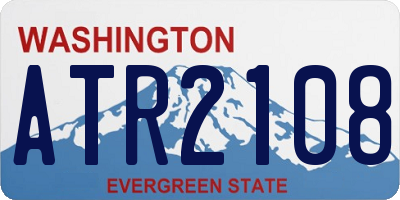 WA license plate ATR2108