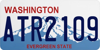 WA license plate ATR2109