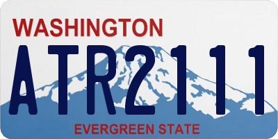 WA license plate ATR2111