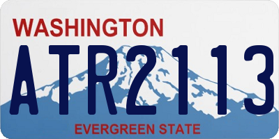 WA license plate ATR2113