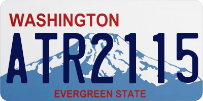 WA license plate ATR2115