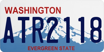 WA license plate ATR2118