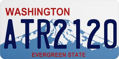 WA license plate ATR2120