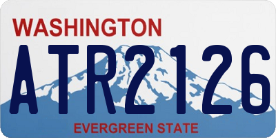 WA license plate ATR2126