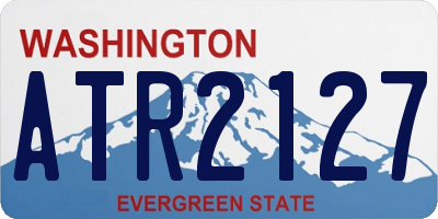 WA license plate ATR2127
