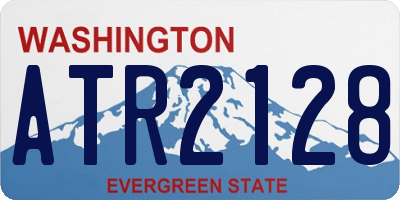 WA license plate ATR2128