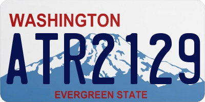 WA license plate ATR2129