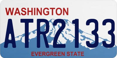 WA license plate ATR2133