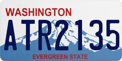 WA license plate ATR2135