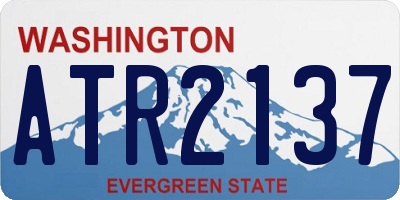 WA license plate ATR2137