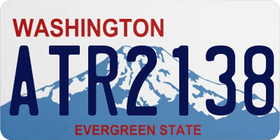 WA license plate ATR2138