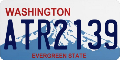 WA license plate ATR2139
