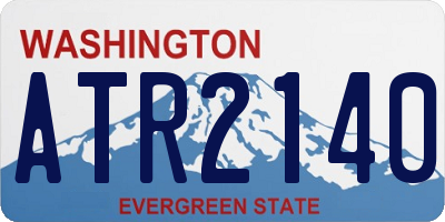WA license plate ATR2140
