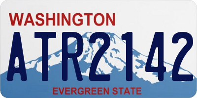 WA license plate ATR2142