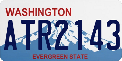 WA license plate ATR2143