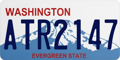 WA license plate ATR2147