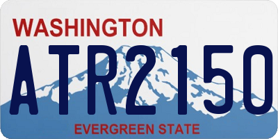 WA license plate ATR2150