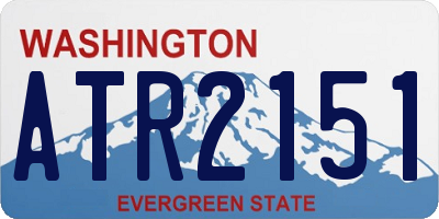 WA license plate ATR2151