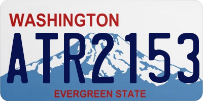 WA license plate ATR2153