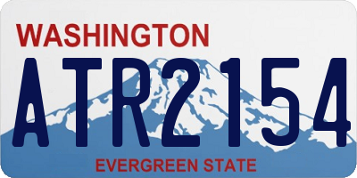 WA license plate ATR2154