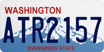 WA license plate ATR2157