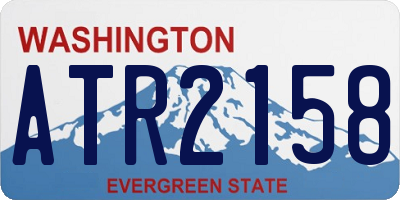 WA license plate ATR2158