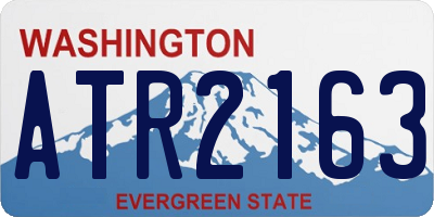 WA license plate ATR2163