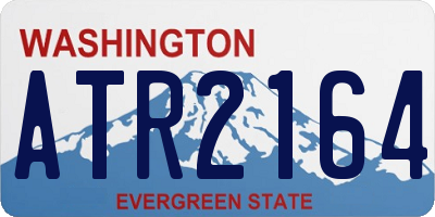 WA license plate ATR2164