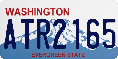 WA license plate ATR2165