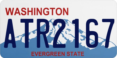WA license plate ATR2167
